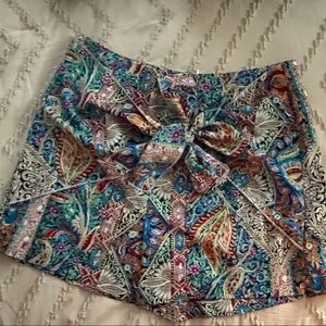 Colorful Paisley Print Shorts